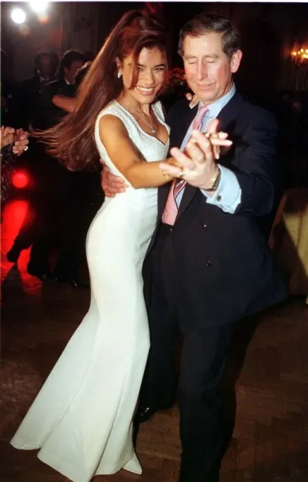 Framed Print : Prince Charles in Argentina, March 1999 Dancing with Zulemita Menen