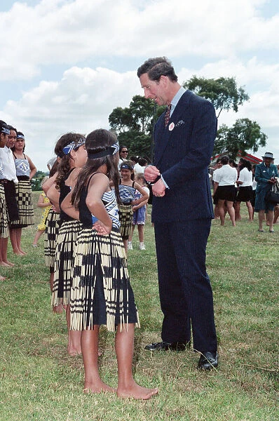 Prince Charles in Auckland, New Zealand. February 1994