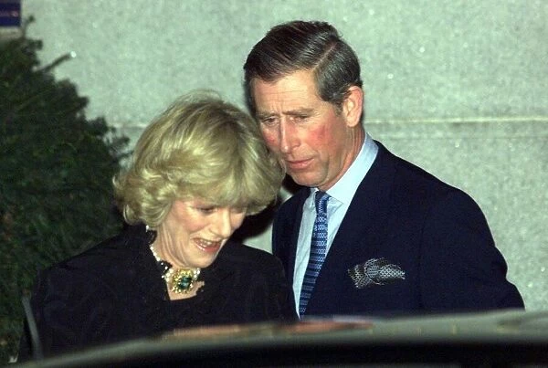 Prince Charles and Camila Parker Bowles January 1999 leave the Ritz Hotel in