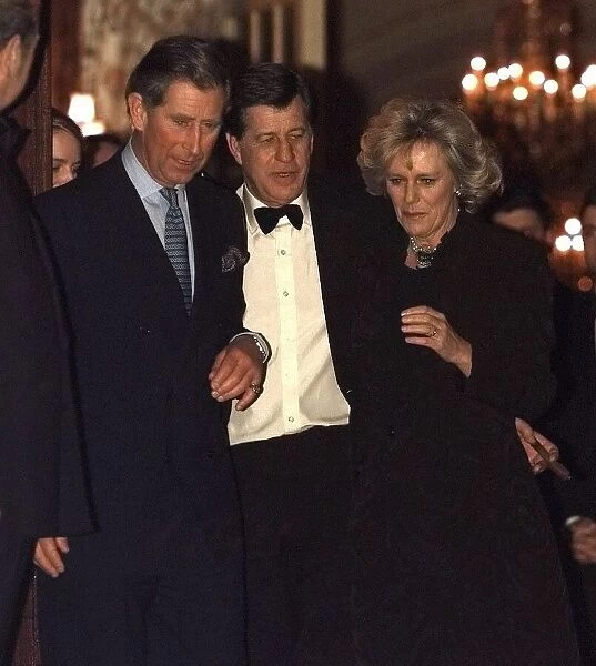 Prince Charles and Camila Parker Bowles January 1999 leave the Ritz Hotel in