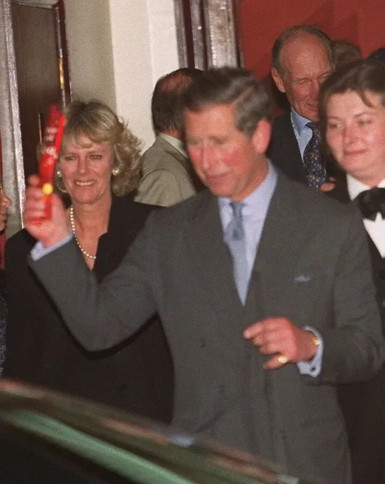 Framed Print : Prince Charles and Camilla Parker Bowles April 1999 leaving the Lyric Theatre after Framed Print : Prince Charles and Camilla Parker Bowles April 1999 leaving the Lyric Theatre after