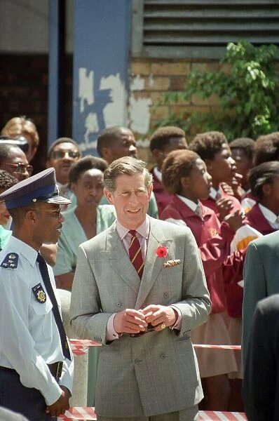 Prince Charles in Cape Town on the last day of his tour of Southern Africa