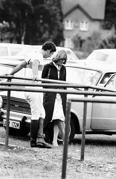 Prince Charles with friend Camilla Parker Bowles at a Polo Match in Car Park June