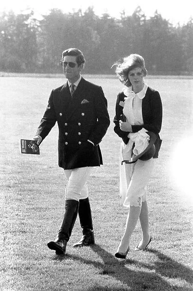 Prince Charles and girlfriend Lady Sarah Spencer. June 1977 R77-3411-001