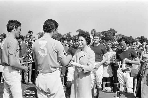 Prince Charles, HRH, later The Prince of Wales pictured playing polo in Woolmers Park