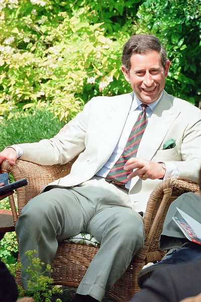 Prince Charles, is interviewed by members of the welsh press