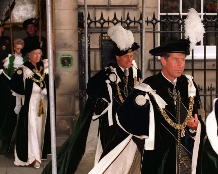 Framed Print : Prince Charles at Knights of Thistle ceremony 14 July 1997 St Giles Edinburgh