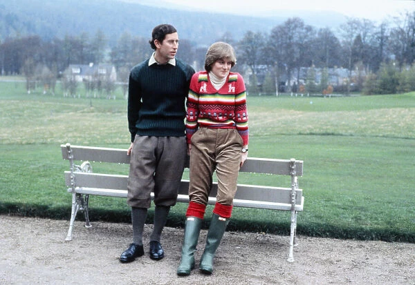 Prince Charles and Lady Diana Spencer at Balmoral 6th May 1981