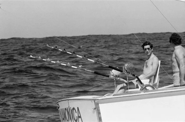 Framed Print : Prince Charles marlin fishing near Rottnest Island in Australia. March 1979 Framed Print : Prince Charles marlin fishing near Rottnest Island in Australia. March 1979