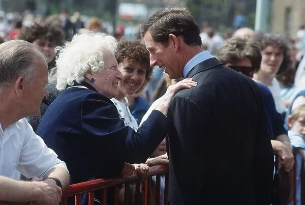 Prince Charles meeting people November 1989