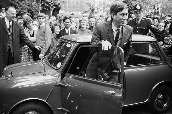 Prince Charles, October 1967 Pictured at Cambridge University Steps from his