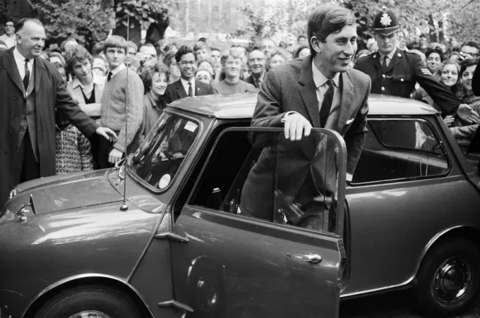 Framed Print : Prince Charles, October 1967 Pictured at Cambridge University Steps from his Framed Print : Prince Charles, October 1967 Pictured at Cambridge University Steps from his