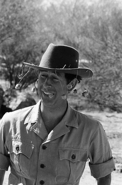 Prince Charles pictured at Goodardy Sheep Station, Western Australia