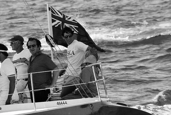 Prince Charles pictured during his visit to Australia. March 1979