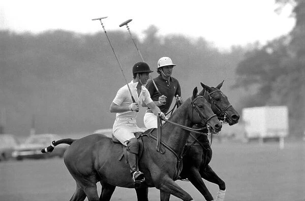 Prince Charles playing polo. June 1977 R77-3218-010