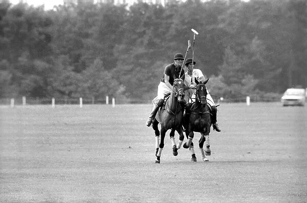 Prince Charles playing polo. June 1977 R77-3218-014