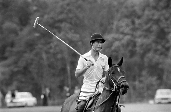 Prince Charles playing polo. June 1977 R77-3218-004