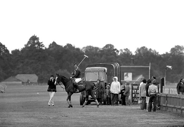 Prince Charles playing polo. June 1977 R77-3218-019