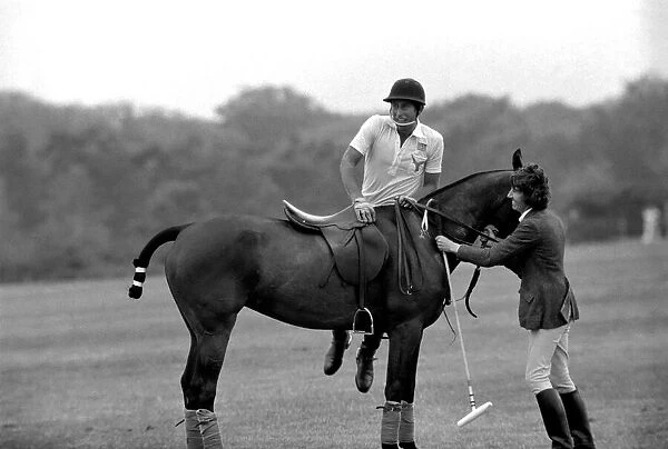 Prince Charles playing polo. June 1977 R77-3218-015