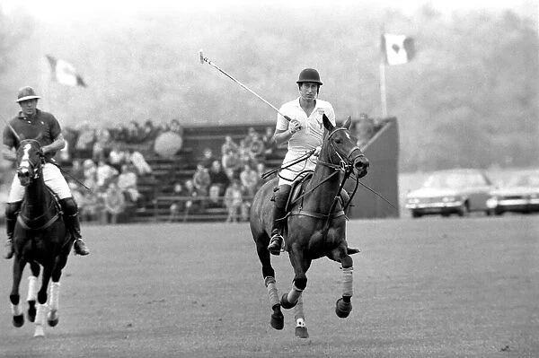 Prince Charles playing polo. June 1977 R77-3218-005