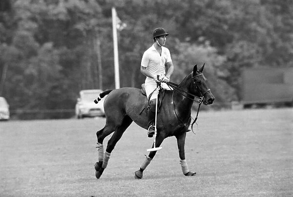 Prince Charles playing polo. June 1977 R77-3218-016