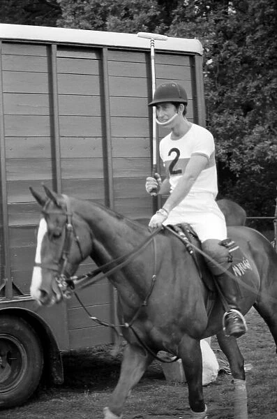 Prince Charles playing polo. June 1977 R77-3369-003