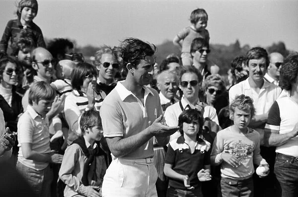 Prince Charles playing polo. May 1980