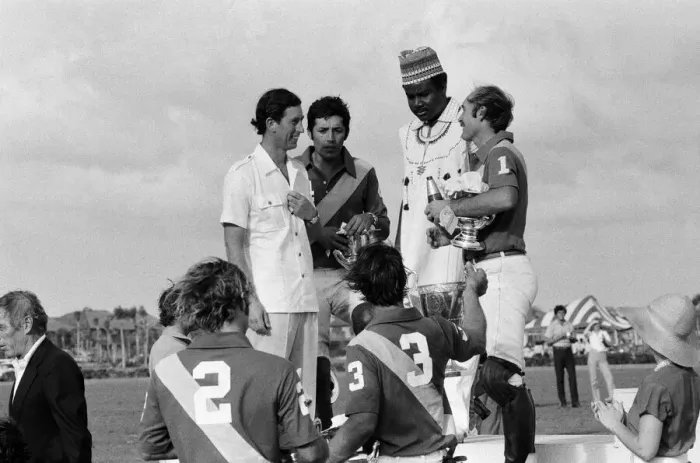 Framed Print : Prince Charles playing polo at Palm Beach, USA. April 1980