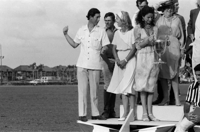 Framed Print : Prince Charles playing polo at Palm Beach, USA. April 1980