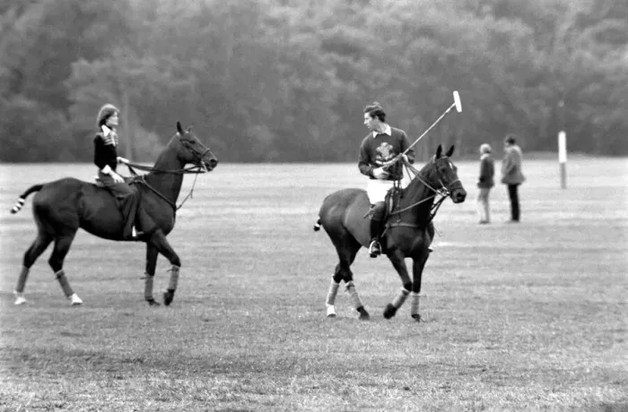 Framed Print : Prince Charles. Polo at Windsor with girlfriend Lady Sarah Spencer Framed Print : Prince Charles. Polo at Windsor with girlfriend Lady Sarah Spencer