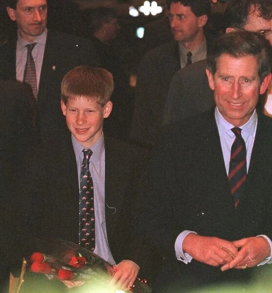 Prince Charles and Prince Harry in Vancouver March 1998 Canada