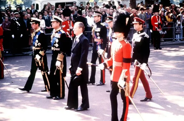 Framed Print : Prince Charles, Prince Philip and designer David Hicks D at the funeral of Lord Framed Print : Prince Charles, Prince Philip and designer David Hicks D at the funeral of Lord