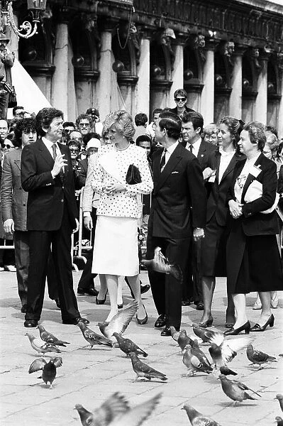 Prince Charles, Prince of Wales and Diana, Princess of Wales visit Italy. May 1985