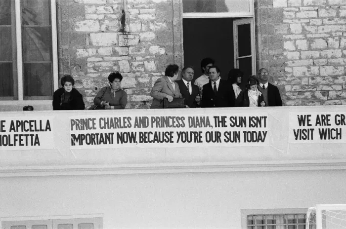 Framed Print : Prince Charles, Prince of Wales and Diana, Princess of Wales visit Italy. May 1985