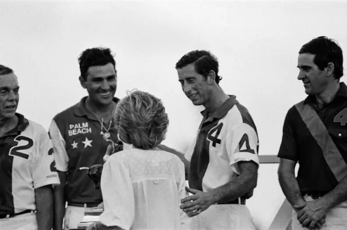 Framed Print : Prince Charles, Prince of Wales and Diana, Princess of Wales attend a polo match at Palm Framed Print : Prince Charles, Prince of Wales and Diana, Princess of Wales attend a polo match at Palm