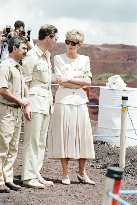 Framed Print : Prince Charles, Prince of Wales and Diana Princess of Wales during their official to