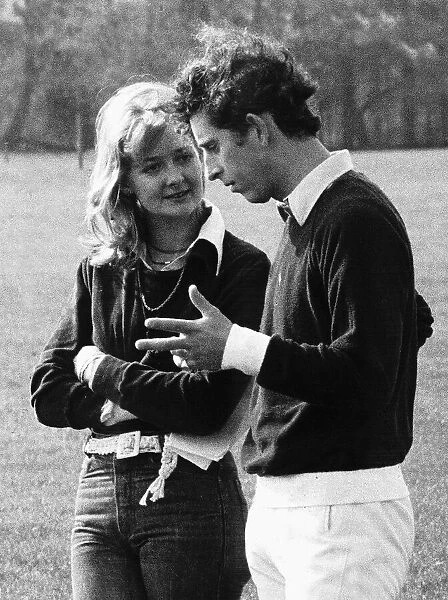 Prince Charles the Prince of Wales with former girlfriend Jane Ward