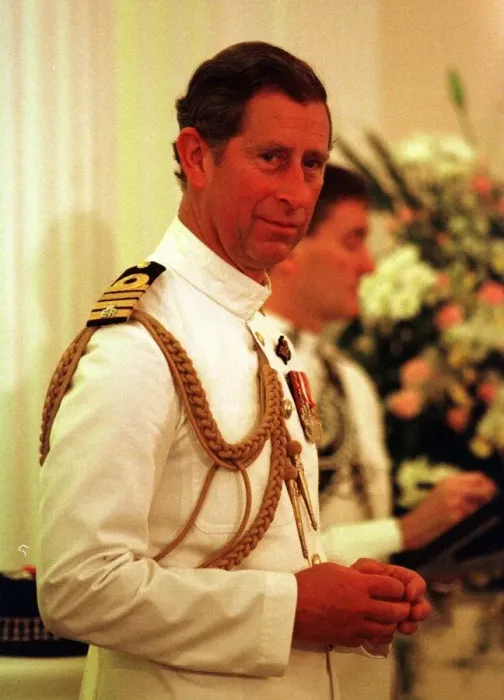 Framed Print : Prince Charles Prince Of Wales at investiture in Hong Kong June 1997