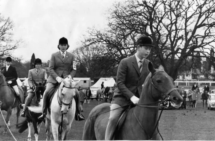 Framed Print : Prince Charles - The Prince of Wales leads his sister Princess Anne into the parade ring Framed Print : Prince Charles - The Prince of Wales leads his sister Princess Anne into the parade ring
