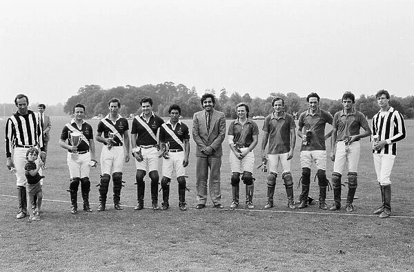 Prince Charles, the Prince of Wales with his 'Les Diables Bleus'