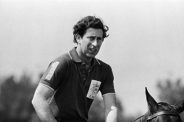 Prince Charles, Prince of Wales, at Palm Beach Polo Club, Florida. 6th April 1980