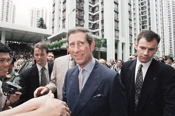 Prince Charles, the Prince of Wales, pictured in Hong Kong ahead the official handover