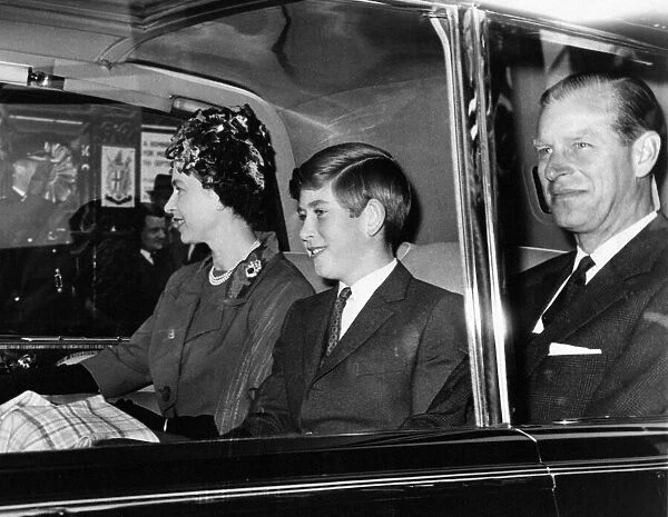 Prince Charles - The Prince of Wales pictured with his parents