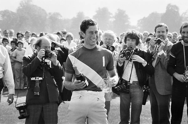 Prince Charles, the Prince of Wales pictured after taking part in a polo match for his