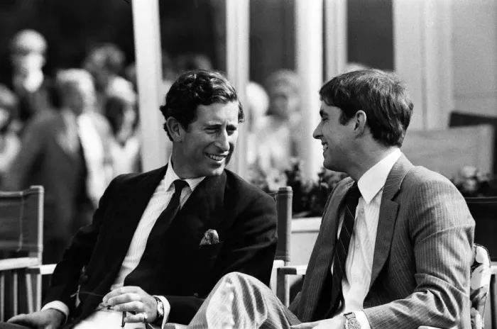 Framed Print : Prince Charles, Prince of Wales and Prince Andrew watching polo at Windsor, Berkshire