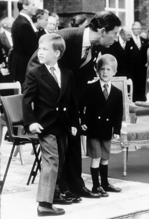 Framed Print : Prince Charles the Prince of Wales with Prince William and Prince Harry July 1989 Framed Print : Prince Charles the Prince of Wales with Prince William and Prince Harry July 1989