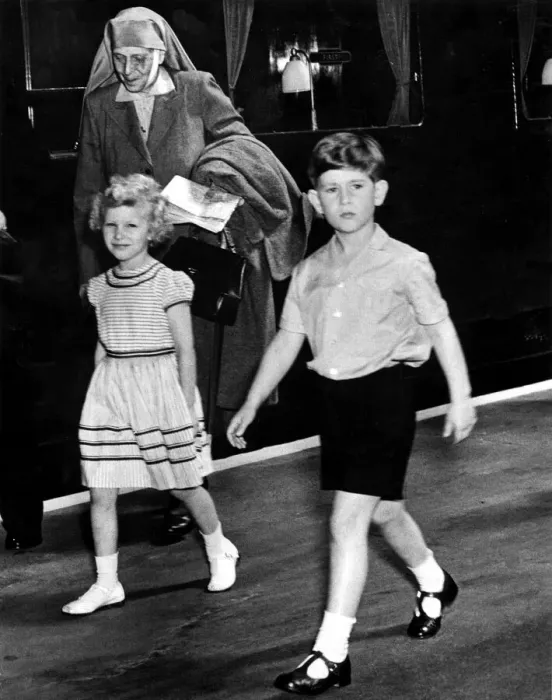 Framed Print : Prince Charles - The Prince of Wales with his sister Princess Anne