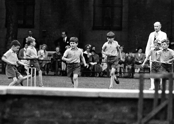 Prince Charles - The Prince of Wales (thrid from left), joining in the game of '