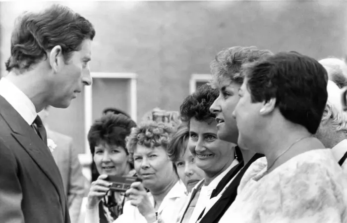 Framed Print : Prince Charles, The Prince of Wales during his visit to the North East 16 July 1987 - Framed Print : Prince Charles, The Prince of Wales during his visit to the North East 16 July 1987 -