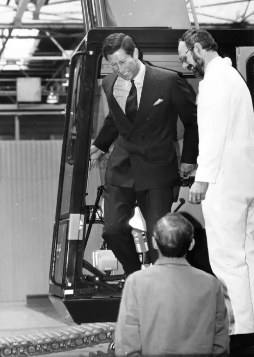 Framed Print : Prince Charles, The Prince of Wales during his visit to the North East 16 July 1987 -